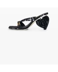 Desigual - Heart Heel Sandal, Cotton - Lyst