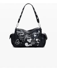 Desigual - Medium Faux Leather Bowling Bag With Letters - Lyst