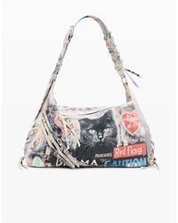 Desigual - Large Printed Bag, Cotton - Lyst