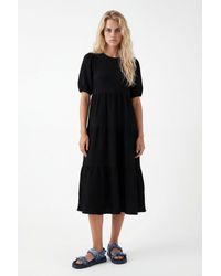 Desigual - Plain Texturized Midi-Dress - Lyst