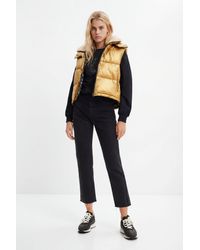 Desigual - Straight Cropped Jeans, Cotton - Lyst