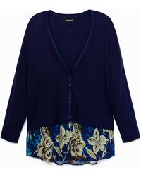 Desigual - Tricot Jumper With Buttons - Lyst