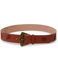Desigual - Leather Belt Paisley - Lyst