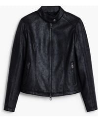 Desigual - Chaqueta Efecto Piel Combinada, Mujer, Poliester, Negro - Lyst