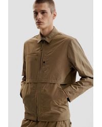 Desigual - Chemise En Tissu Technique, Homme, Polyamide, Vert - Lyst