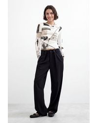 Desigual - Straight Long Trousers - Lyst
