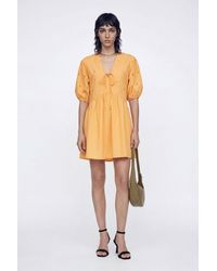 Desigual - Poplin Mini Dress, Cotton - Lyst