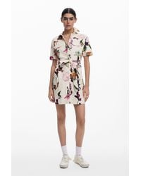 Desigual - Utility Shirt Dress - Lyst