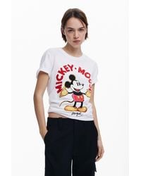 Desigual - Mickey Mouse T-Shirt, Cotton - Lyst