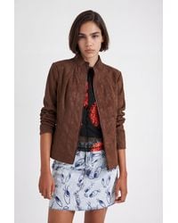Desigual - Slim Biker Jacket - Lyst