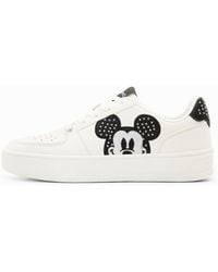 Desigual - Disney's Mickey Mouse Stud Sneakers, Polyurethane - Lyst