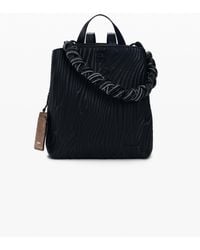Desigual - Small Backpack With Embossed Design, Polyurethane - Lyst