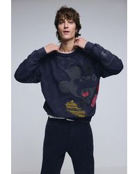 Desigual - Sudadera Mickey Mouse Tie-Dye, Hombre, Algodon, Azul - Lyst