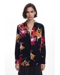 Desigual - Floral Print Shirt, Viscose - Lyst