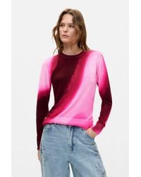 Desigual - Fine Knit Gradient Sweater - Lyst