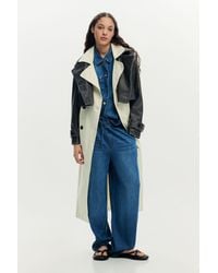 Desigual - Detachable Trench Coat Combined, Polyurethane - Lyst