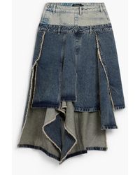 Desigual - Long Skirt With Double Waistband, Outlet, Cotton - Lyst