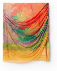Desigual - Arty Landscape Mini Skirt, Polyester - Lyst