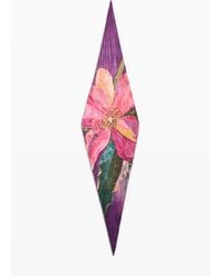 Desigual - Floral Printed Scarf, Polyester - Lyst