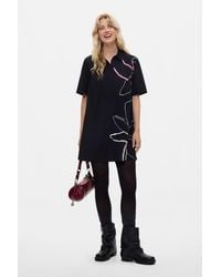 Desigual - Short Floral Dress, Cotton - Lyst