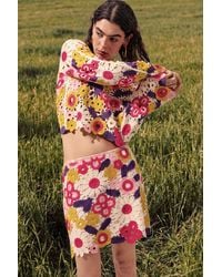 Desigual - Crochet Sweater - Lyst