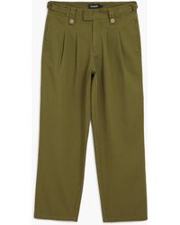 Desigual - Pleated Trousers, Cotton - Lyst