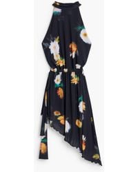 Desigual - Asymmetric Dress With Bow, Polyester - Lyst