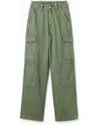 Desigual - Long Cargo Trousers, Cotton - Lyst
