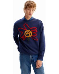 Desigual - Moon Flower Sweatshirt - Lyst