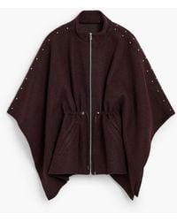 Desigual - Poncho Zipper Belt, Polyester - Lyst