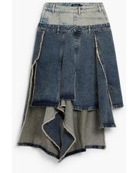 Desigual - Long Skirt With Double Waistband, Outlet, Cotton - Lyst