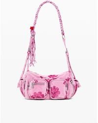 Desigual - Medium Denim Crossbody Bag, Cotton - Lyst