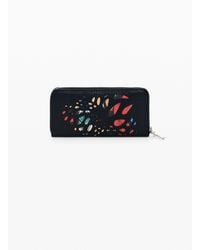 Desigual - Large Perforated Wallet, Polyurethane - Lyst