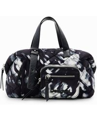 Desigual - Mittelgroße, Gesteppte Tasche, Polyester, Schwarz - Lyst