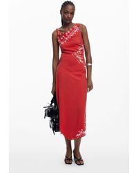 Desigual - Asymmetrisches Kleid Mit Bandana-Blumenmuster - Lyst