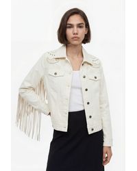 Desigual - Biker Denim Jacket, Cotton - Lyst