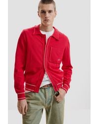 Desigual - Jersey Fino Botones, Hombre, Algodon, Rojo - Lyst
