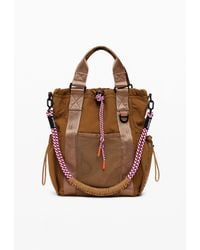 Desigual - Multi-Position Backpack With Drawstrings, Polyamide - Lyst