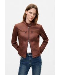 Desigual - Jacket Leather Effect, Polyester - Lyst