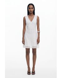 Desigual - Sleeveless Lace Dress, Polyester - Lyst