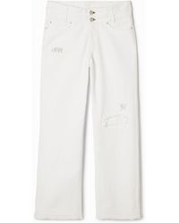 Desigual - Long Denim Pants, Cotton - Lyst