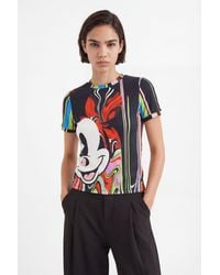 Desigual - Christian Lacroix Mickey Mouse T-Shirt, Polyamide - Lyst