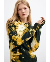 Desigual - Pull À Imprimé Floral, Femme, Noir - Lyst