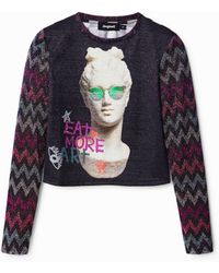 Desigual - Digital Arty T-Shirt - Lyst