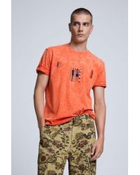Desigual - Printed T-Shirt, Cotton - Lyst