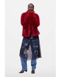 Desigual - Short Fur Coat, Polyester - Lyst