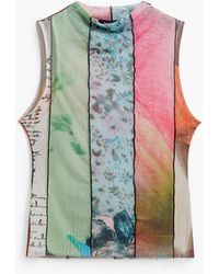 Desigual - Arty Print T-Shirt, Polyester - Lyst
