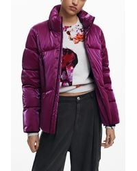 Desigual - Padded Coat With Hood - Lyst