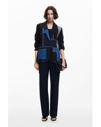 Desigual - Combined Patchwork Blazer - Lyst