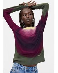 Desigual - Fine Knit Sweater Gradient Effect - Lyst